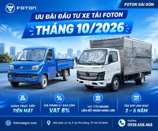 Có 100 Triệu Nên Mua Xe Tải Foton Nào? Gợi Ý Top Xe Tải Trả Góp Tốt Nhất
