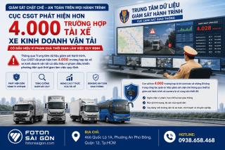 Hơn 4.000 tài xế vi phạm thời gian lái xe qua giám sát hành trình