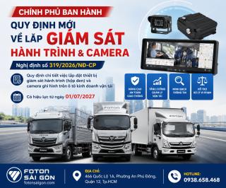 Quy định mới về lắp giám sát hành trình và camera trên xe từ 2027